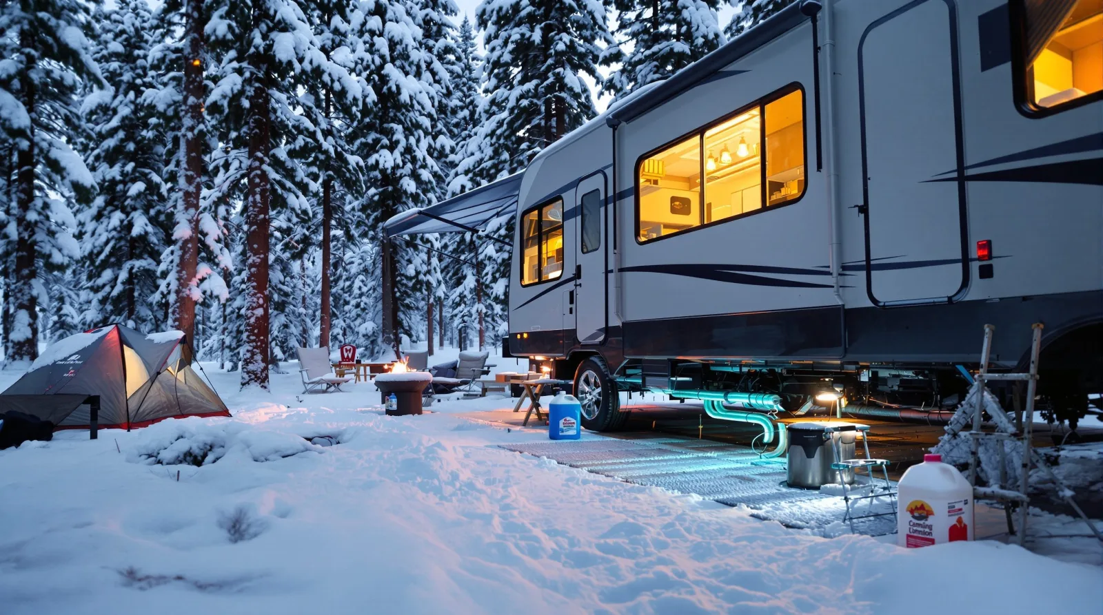 How To Keep RV Pipes From Freezing While Camping